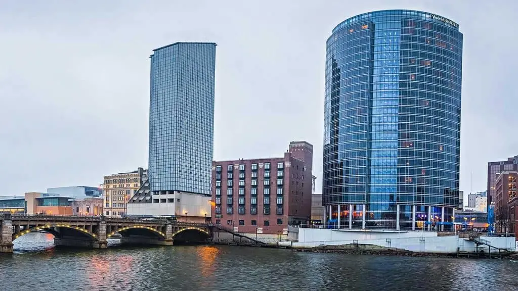 Downtown Grand Rapids, MI + Grand River + Custom Affordable Web Design