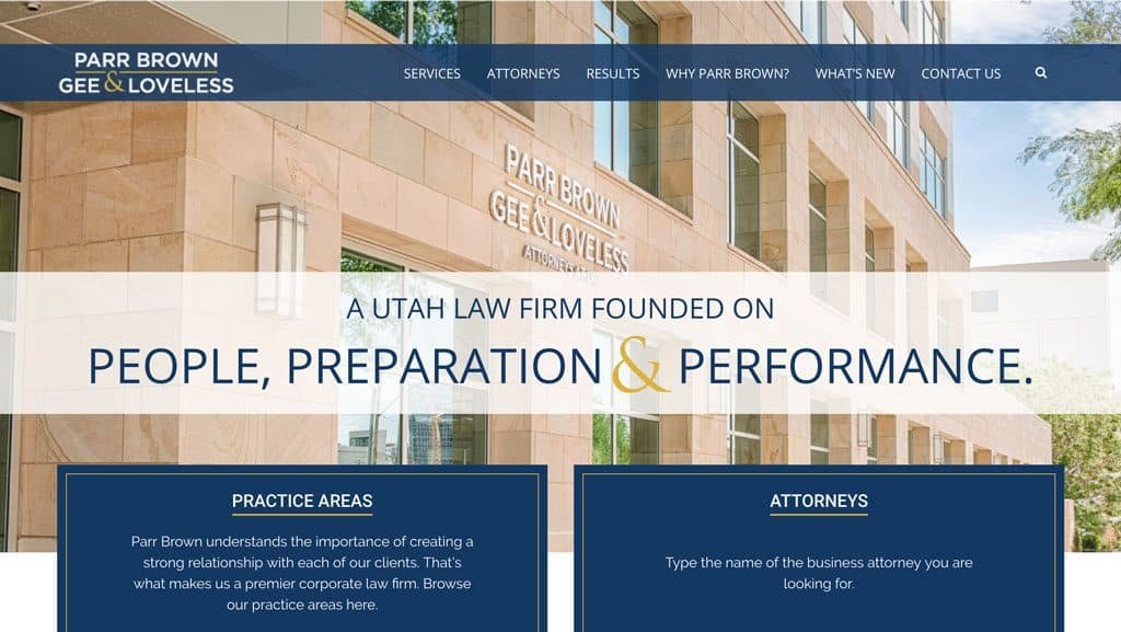 Parr Brown Gee & Loveless Attorneys at Law