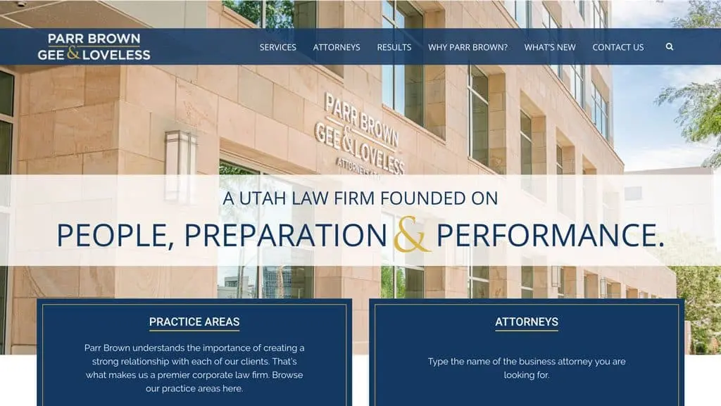 Parr Brown Gee & Loveless Attorneys at Law