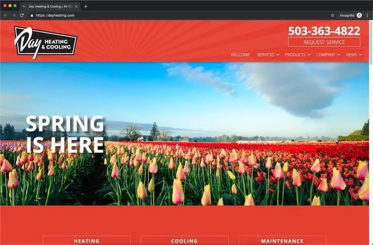 Day Salem Oregon HVAC Website