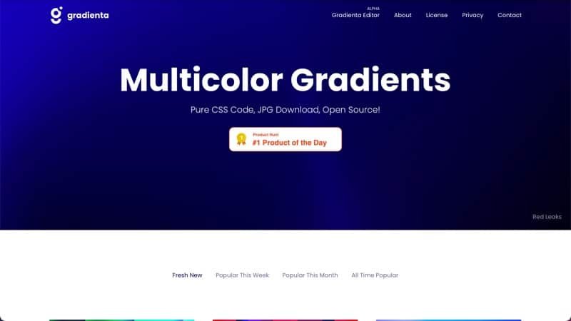 Gradienta Homepage