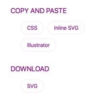 SVG Backgrounds export options.