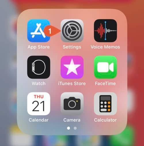 iOS Settings App