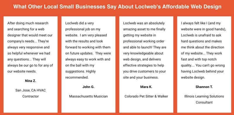 Loclweb Testimonials