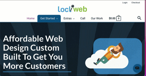 Responsive Website Animated Example