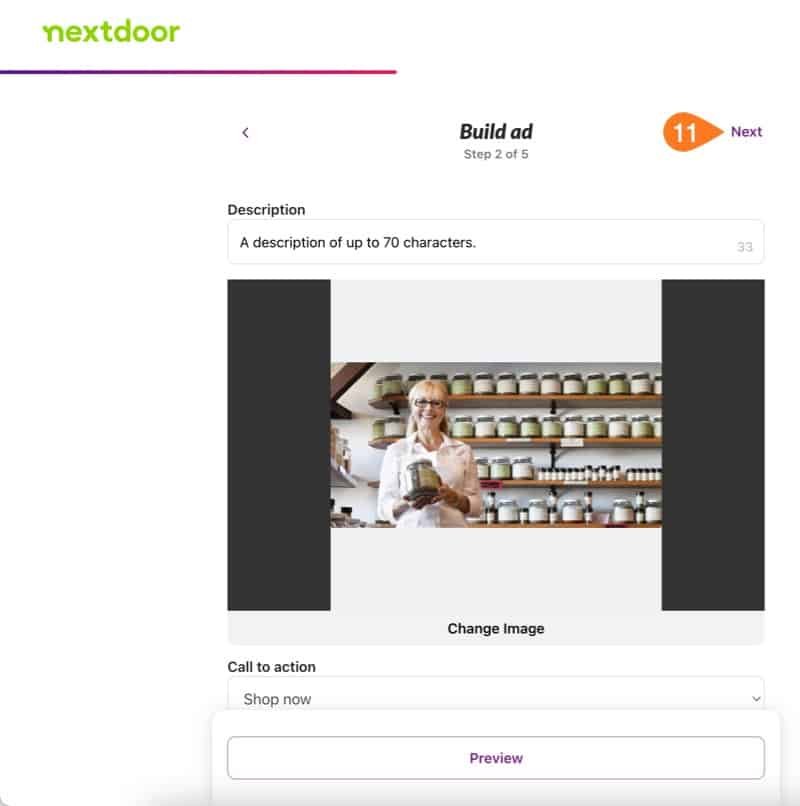 Nextdoor advertising build ad.