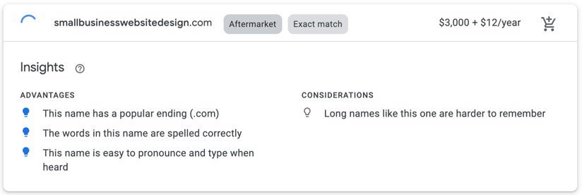 smallbusinesswebsitedesign.com is taken.